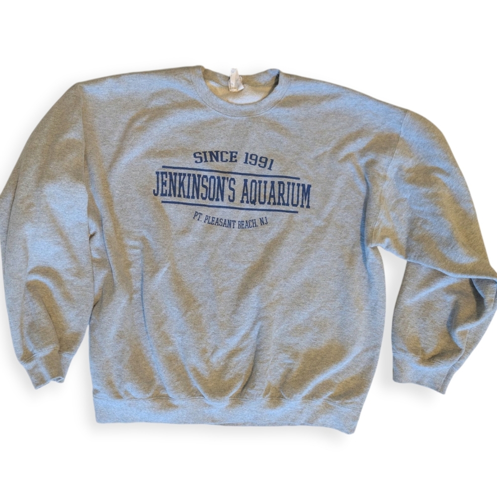 Jenkinson's Aquarium Pt Pleasant Beach NJ‎ Sweatshirt Gray XL Crewneck Pullover